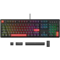 Клавіатура Lemokey X3 105Key, Keychron Red, USB-A, QMK/VIA, Hot-Swap, EN/UKR, RGB, Black