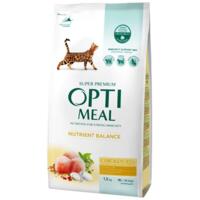 Сухой корм Optimeal для взрослых кошек с курицей 1.5кг