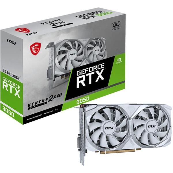 Акція на Видеокарта MSI GeForce RTX 3050 8GB GDDR6 VENTUS 2X (912-V809-4401) від MOYO