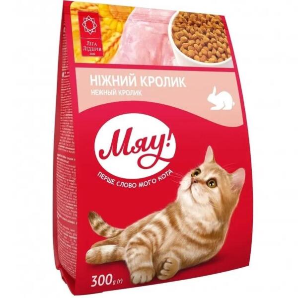 

Сухой корм Мяу для взрослых котов с кроликом 21х300г (B1210620)