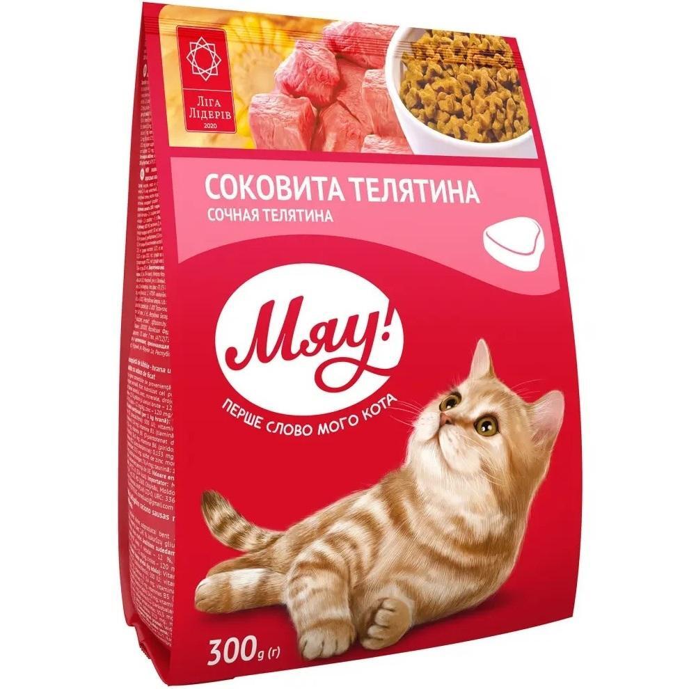 Сухой корм Мяу для взрослых котов с телятиной 21х300г (B1210720) фото 1