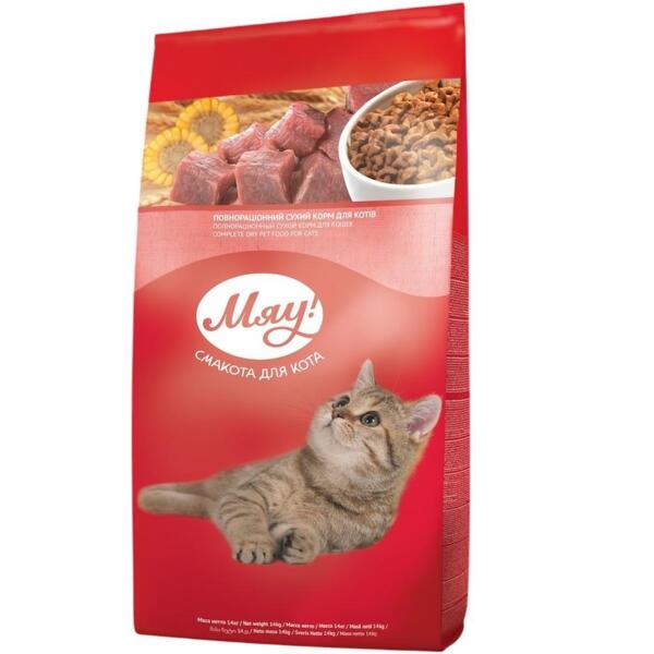 

Сухой корм Мяу для котов с курицей 14кг (B1280301)
