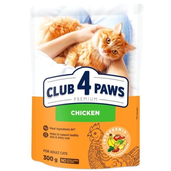 

Сухой корм для котов Club 4 Paws Premium с курицей 300г