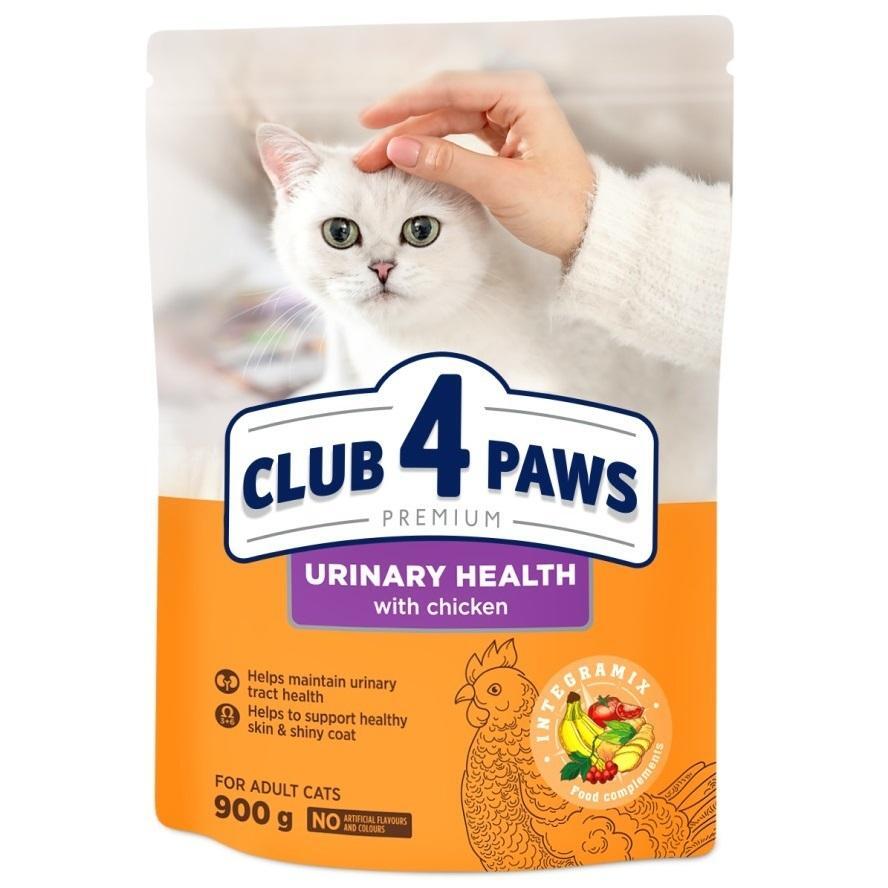 Сухой корм для котов Club 4 Paws Premium мочевыводящий 900г фото 