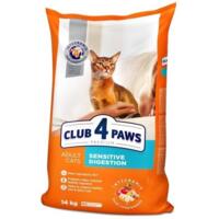 Сухой корм для котов Club 4 Paws Premium для чувствительного пищеварения 14кг.