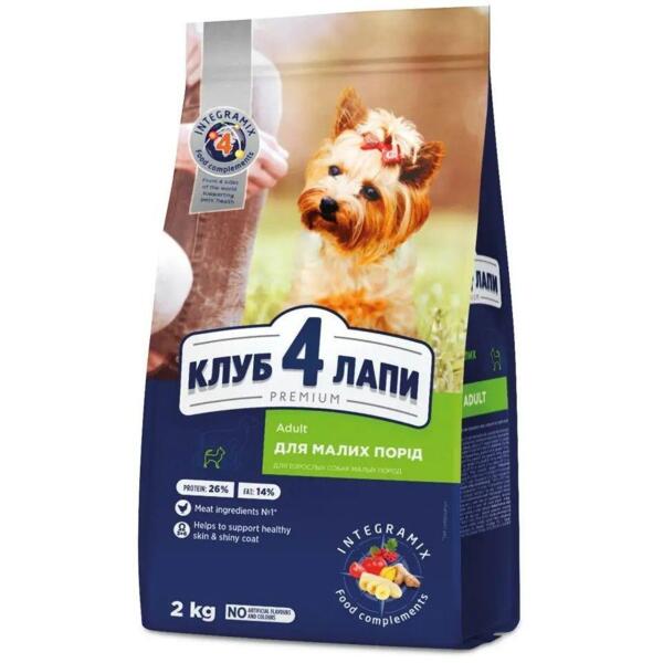 

Сухой корм для собак малых пород Club 4 Paws Premium с курицей 2кг
