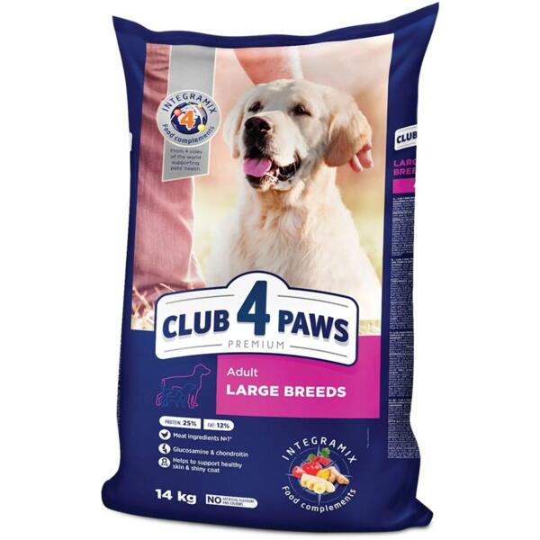 

Сухой корм для собак больших пород Club 4 Paws Premium 14кг