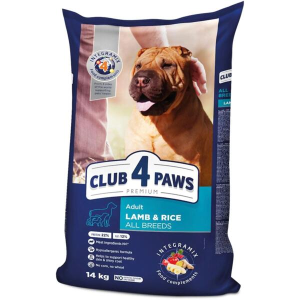 

Сухой корм для собак Club 4 Paws Premium ягненок с рисом 14кг