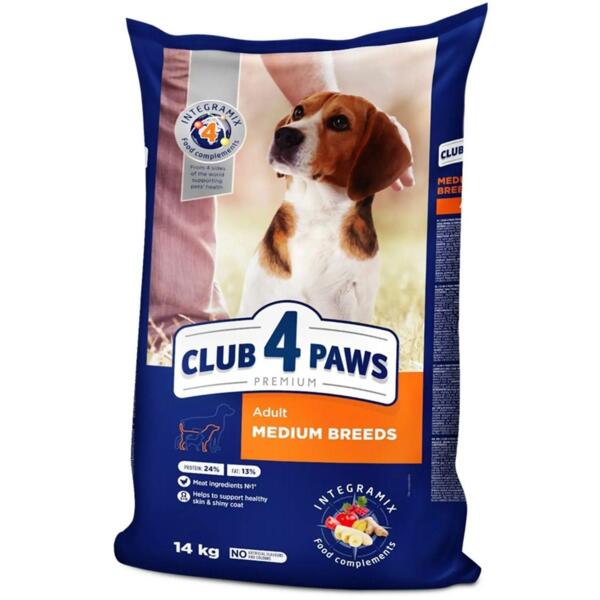 

Сухой корм для собак средних пород Club 4 Paws Premium 14кг