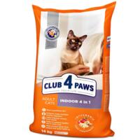 Сухой корм для котов Club 4 Paws Premium Indoor 4-в-1 14кг