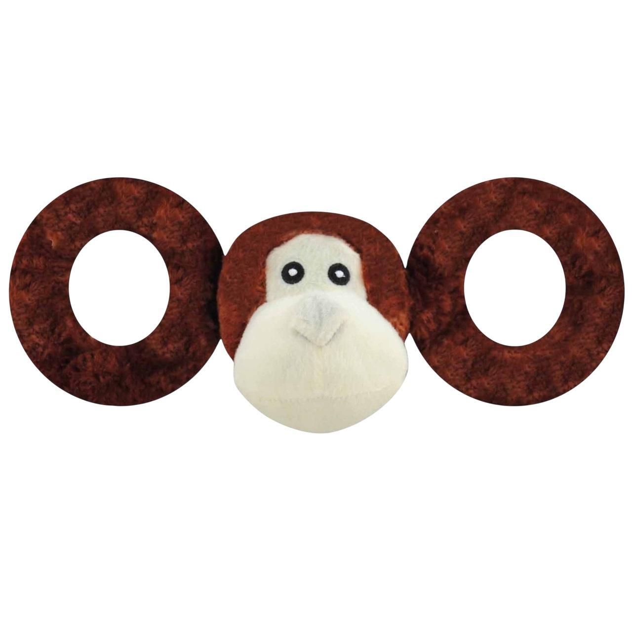 Игрушка для собак Jolly Pets Tug-a-Mal пищалка для перетаскивания средняя обезьяна (JTA33) фото 1