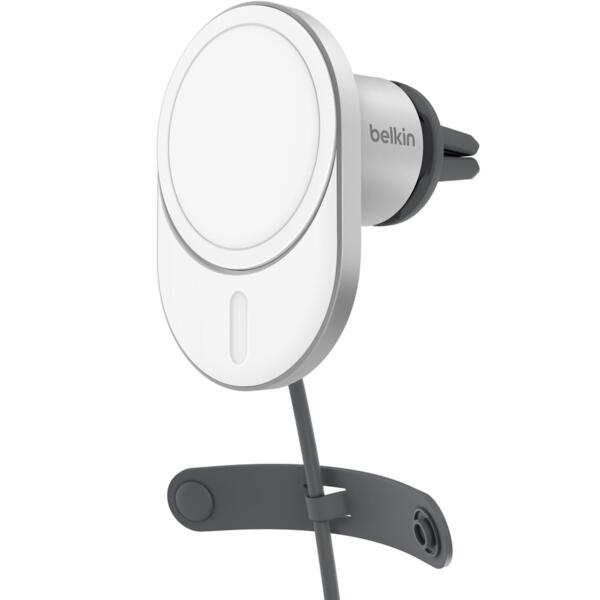 

Автомобильное зарядное устройство Belkin MagSafe Qi2, White (WIC008BTGR-V2)