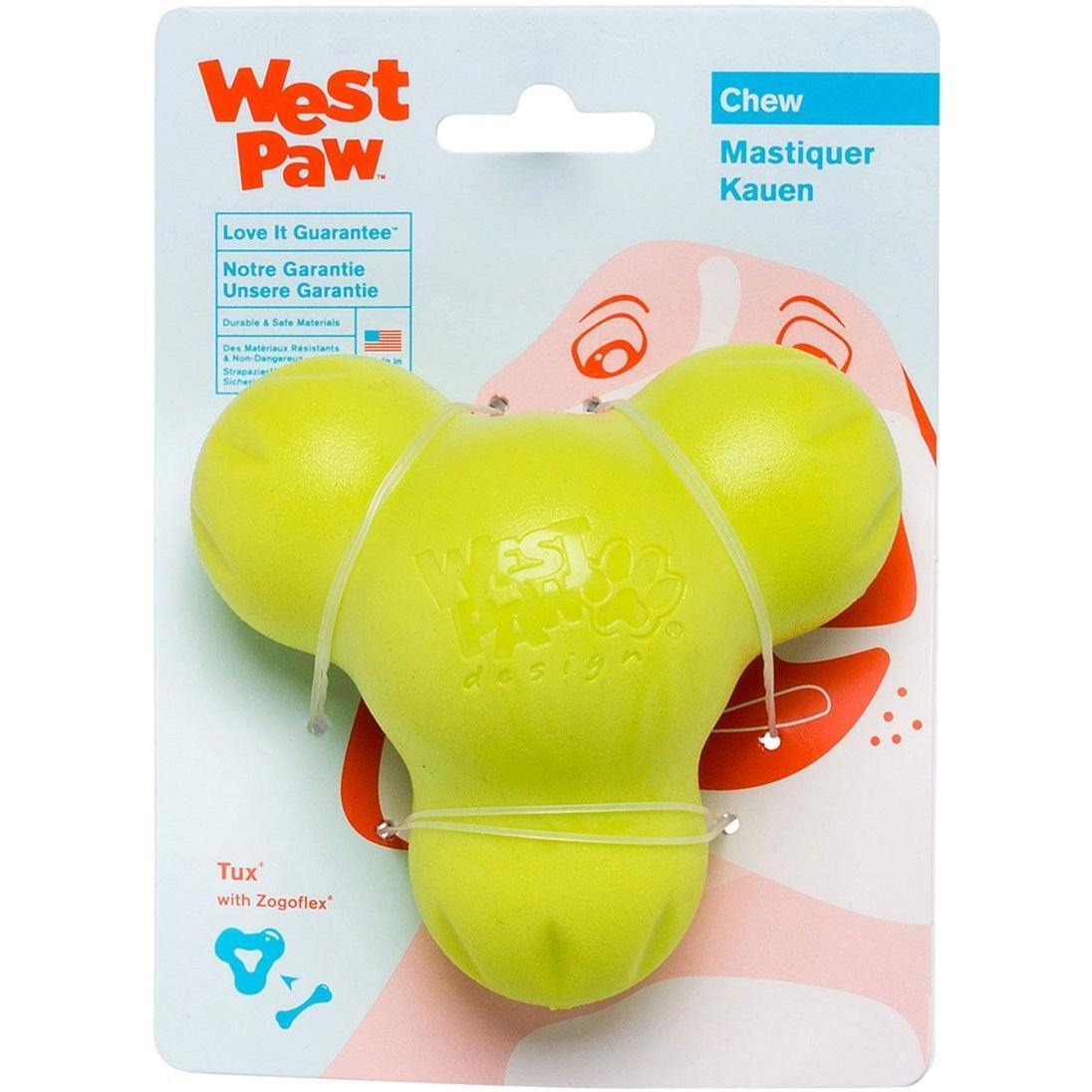 Игрушка для собак West Paw Tux Small Тукс для лакомства маленький зеленый 10см фото