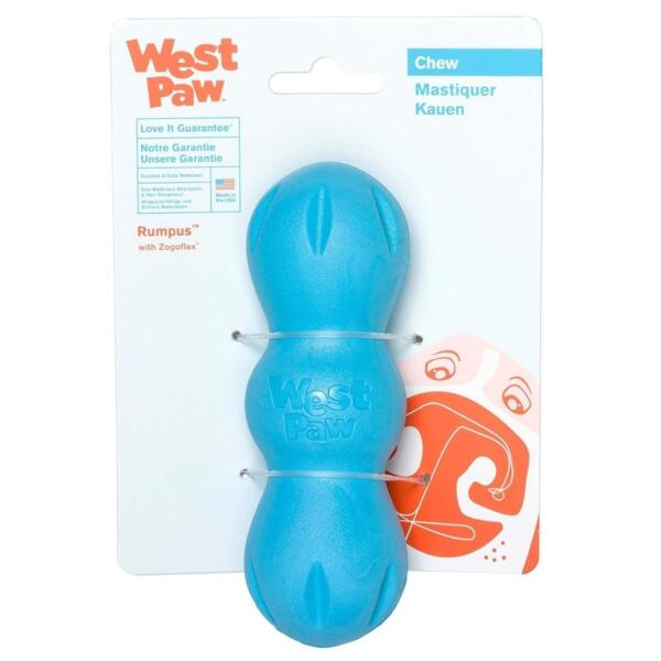

Игрушка для собак West Paw Rumpus Medium Румпус средний голубой 16см