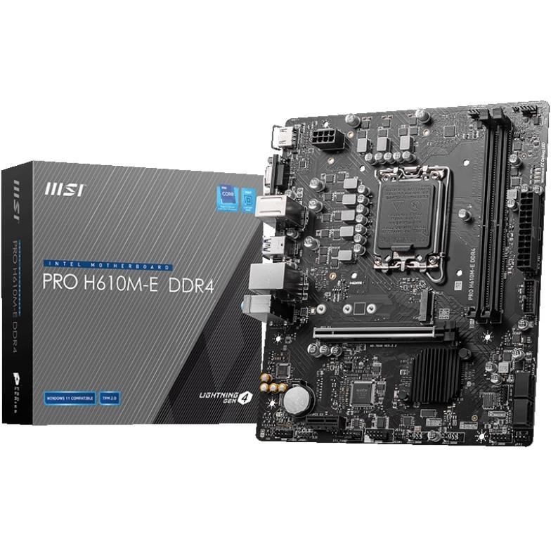 Материнcкая плата MSI PRO H610M-E DDR4 (911-7D48-062) фото 1