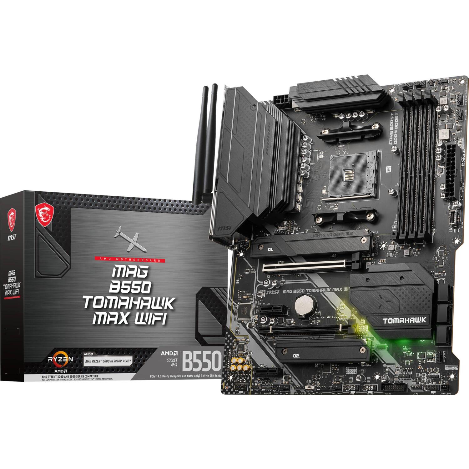 Материнcкая плата MSI MAG B550 TOMAHAWK MAX WIFI (911-7C91-062) фото 