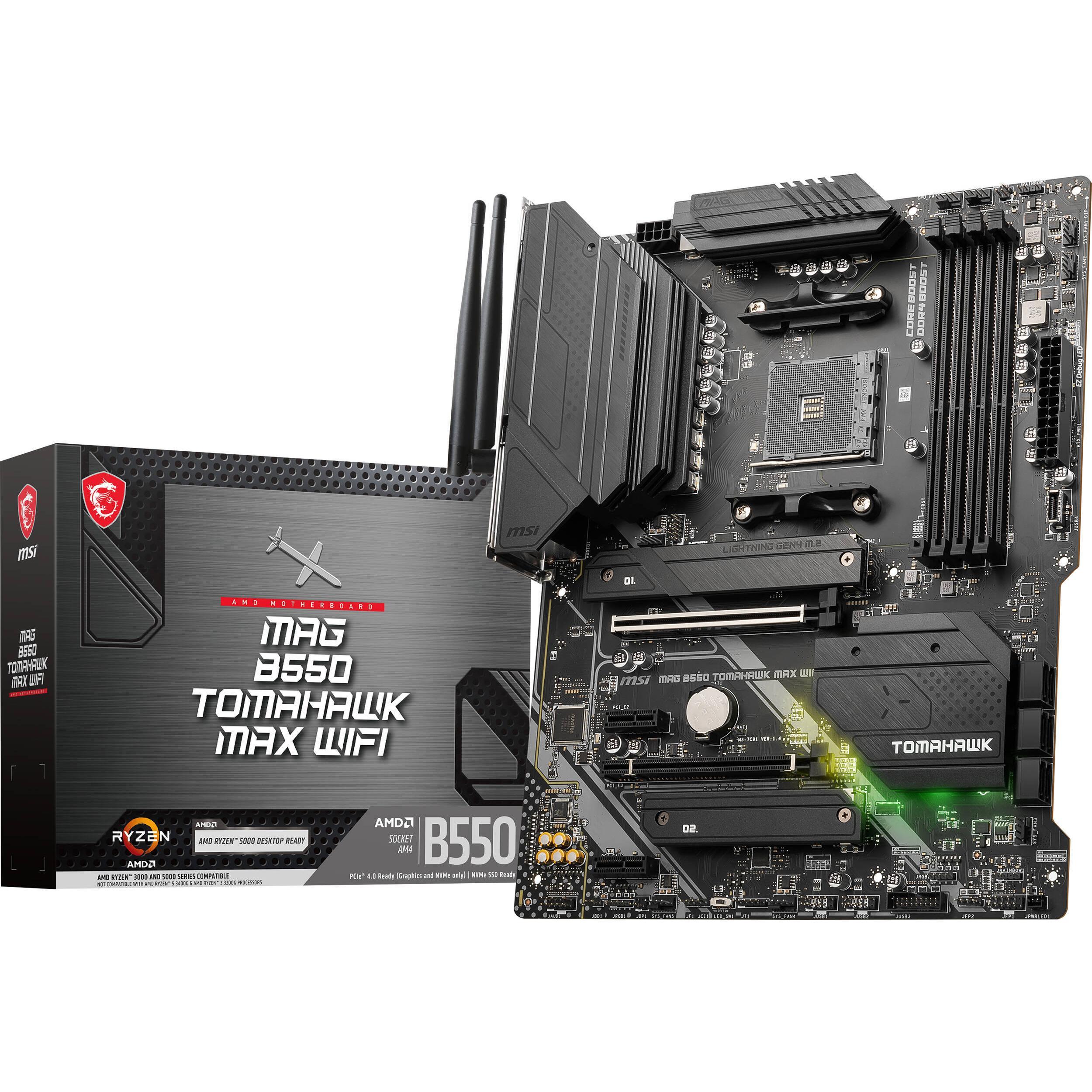 Материнcкая плата MSI MAG B550 TOMAHAWK MAX WIFI (911-7C91-062) фото 1