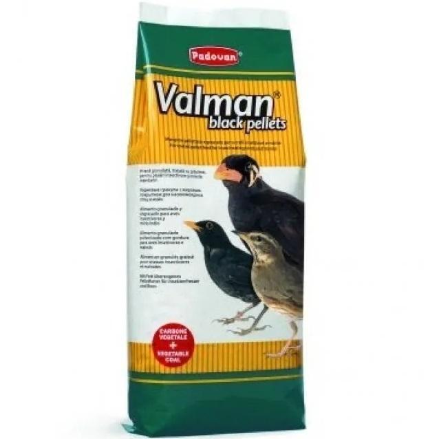 Корм для комахоїдних птахів, майнів й інших Padovan Valman Black pellets 1кгфото1