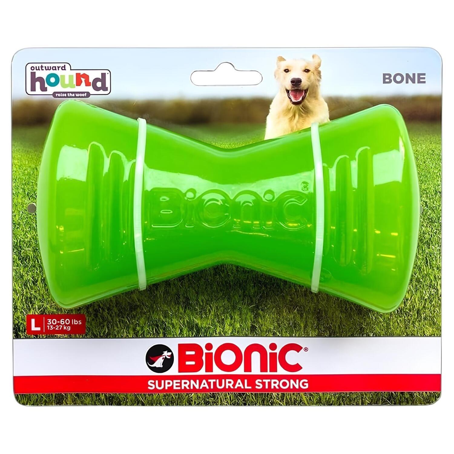 Іграшка для собак Outward Hound Bionic Opaque Bone кістка велика зеленафото