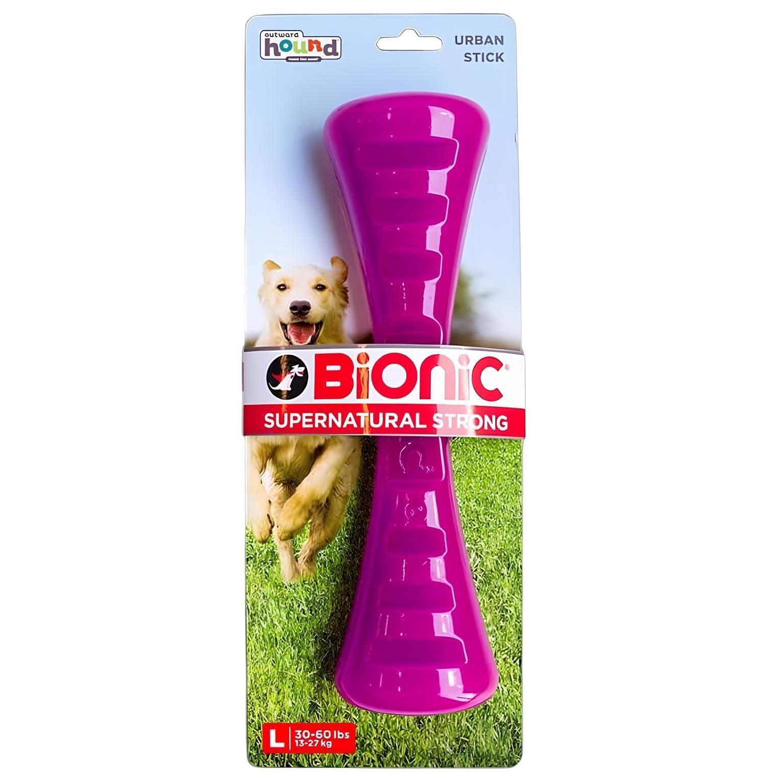 Іграшка для собак Outward Hound Bionic Opaque Stick гантель велика фіолетовафото1