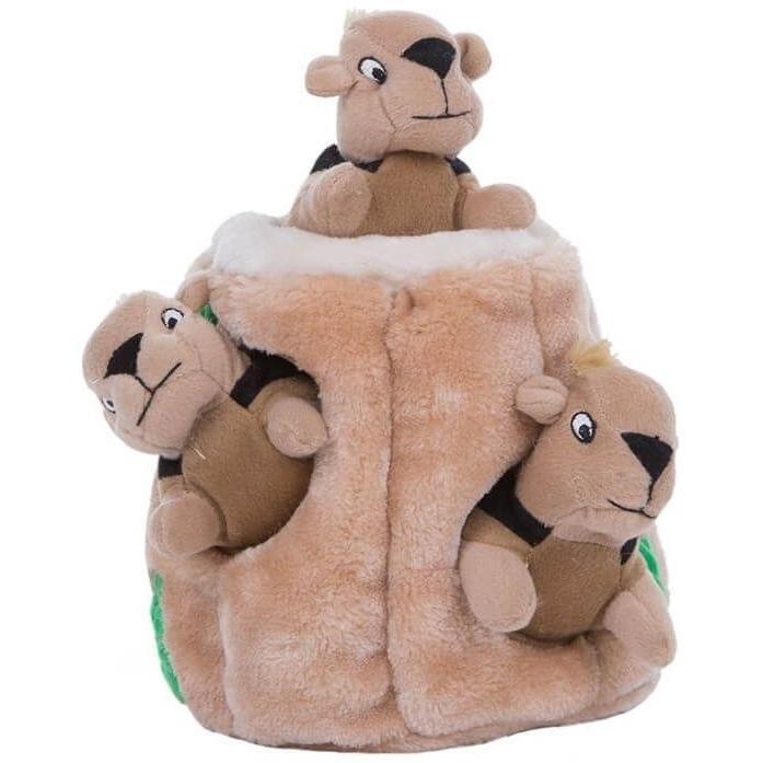 Іграшка інтерактивна для собак Outward Hound Білка-Схованка велика коричневафото