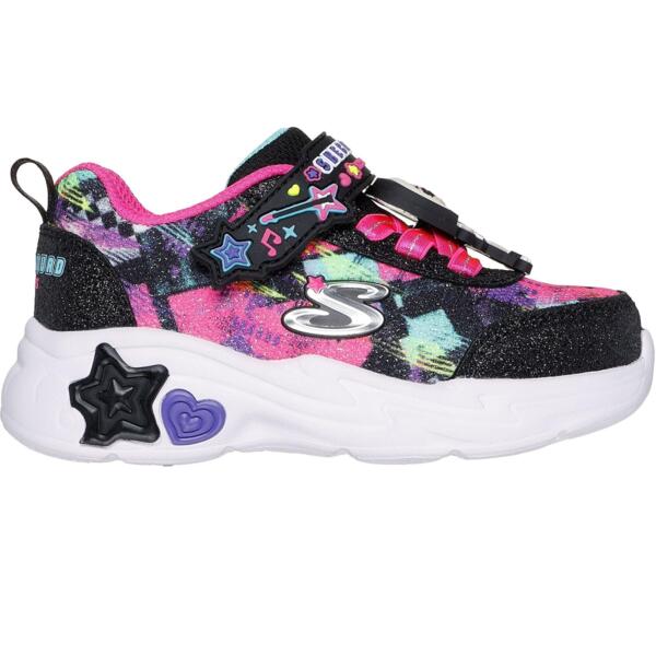 

Кроссовки для девочек Skechers 302214N BKMT 26 (10 US) черные