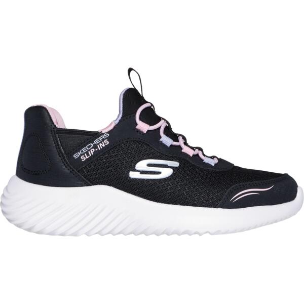 Кроссовки для девочек Skechers Slip-Ins: Bounder-Simple Cute 303585L BLK 34 (2.5 US) черные