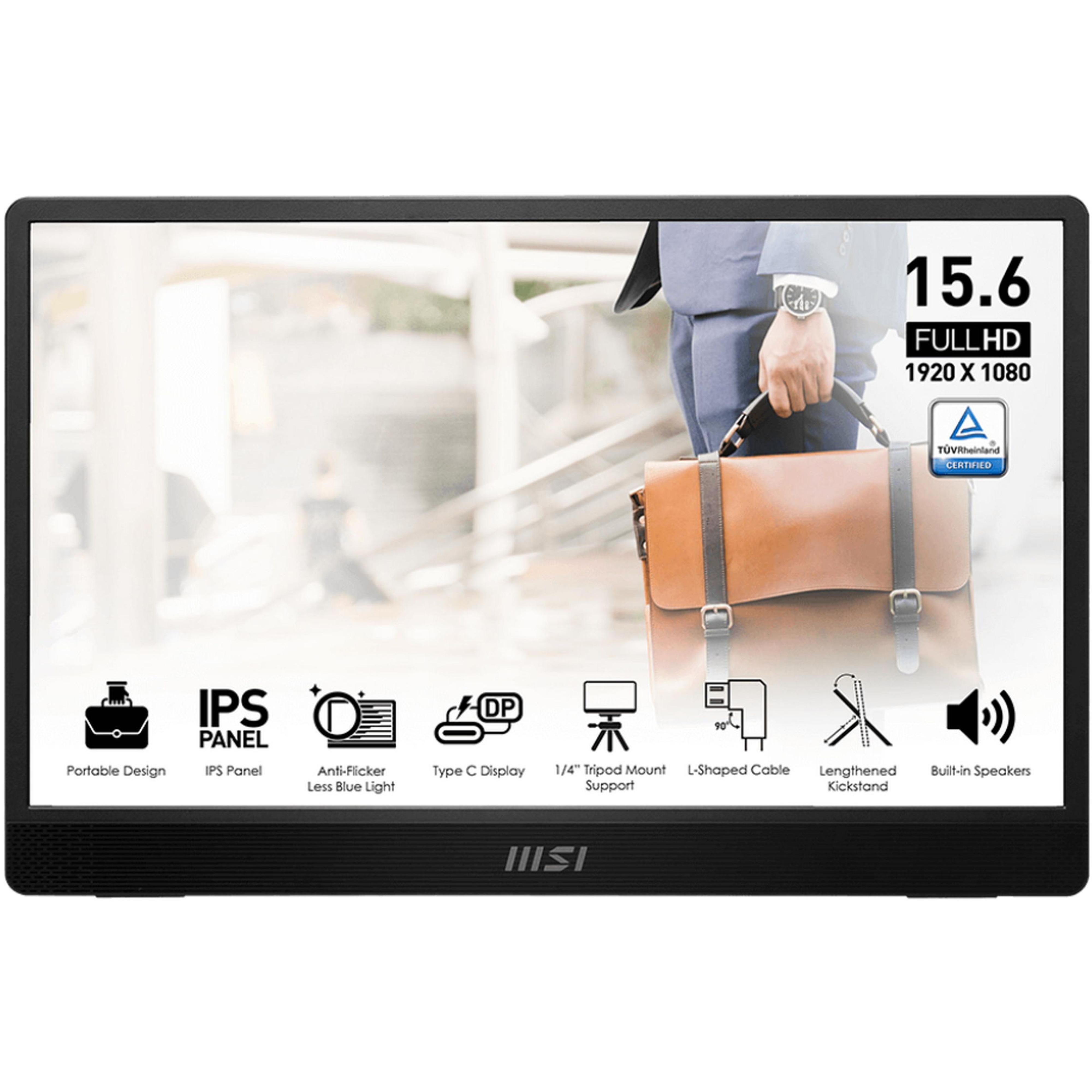 Монітор портативний 15.6" MSI PRO MP161 E2U (9S6-3PB70H-045)фото1