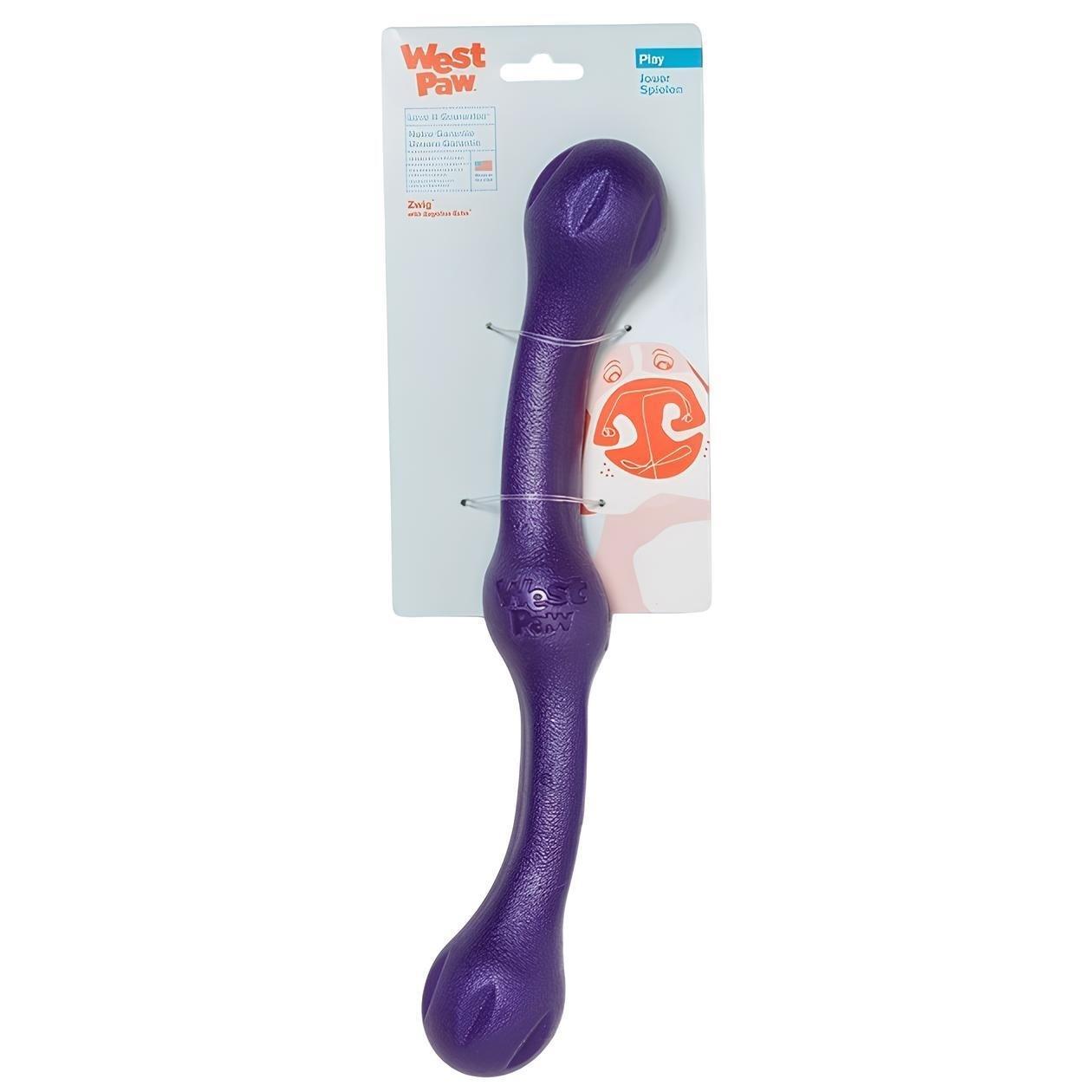 Игрушка для собак West Paw Zwig Large Eggplant ветка большая 35см фиолетовая фото 1