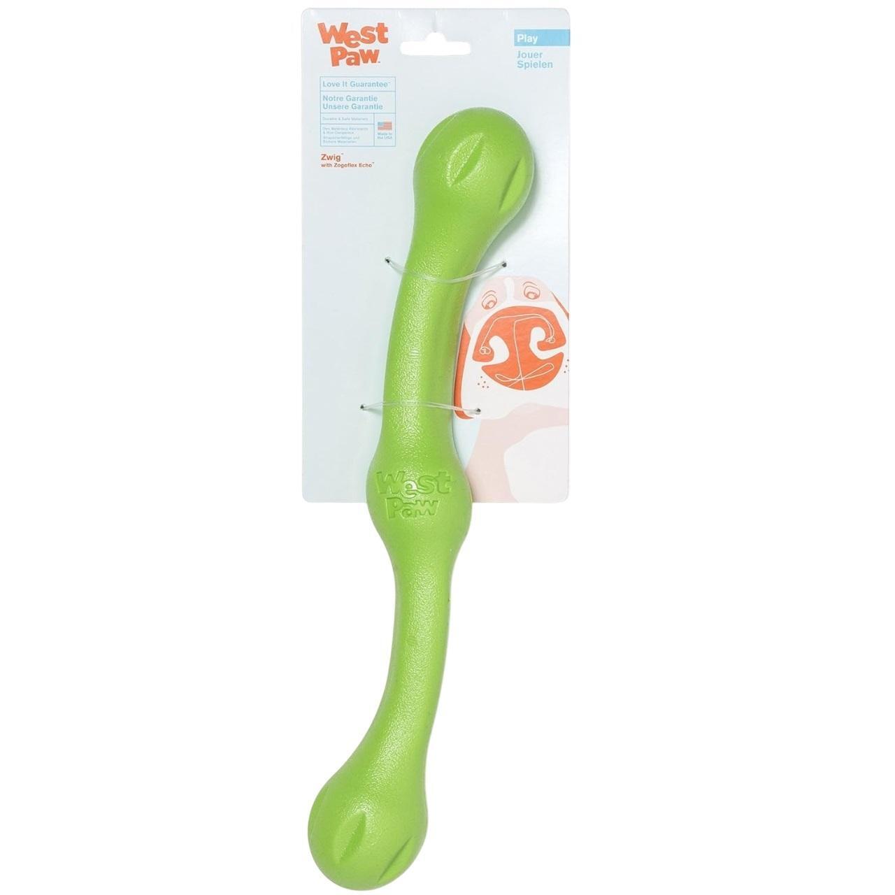 Игрушка для собак West Paw Zwig Large Jungle ветка большая 35см зеленая фото 1