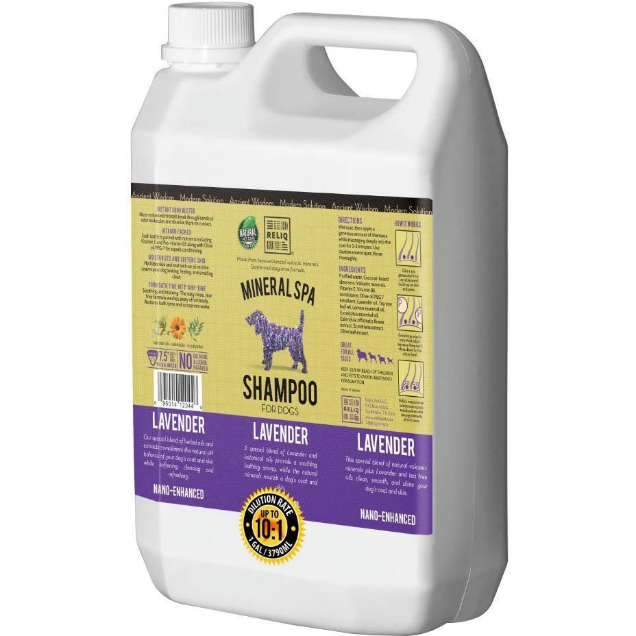 Шампунь для собак Reliq Mineral Spa Lavender Shampoo 3,79л фото 1