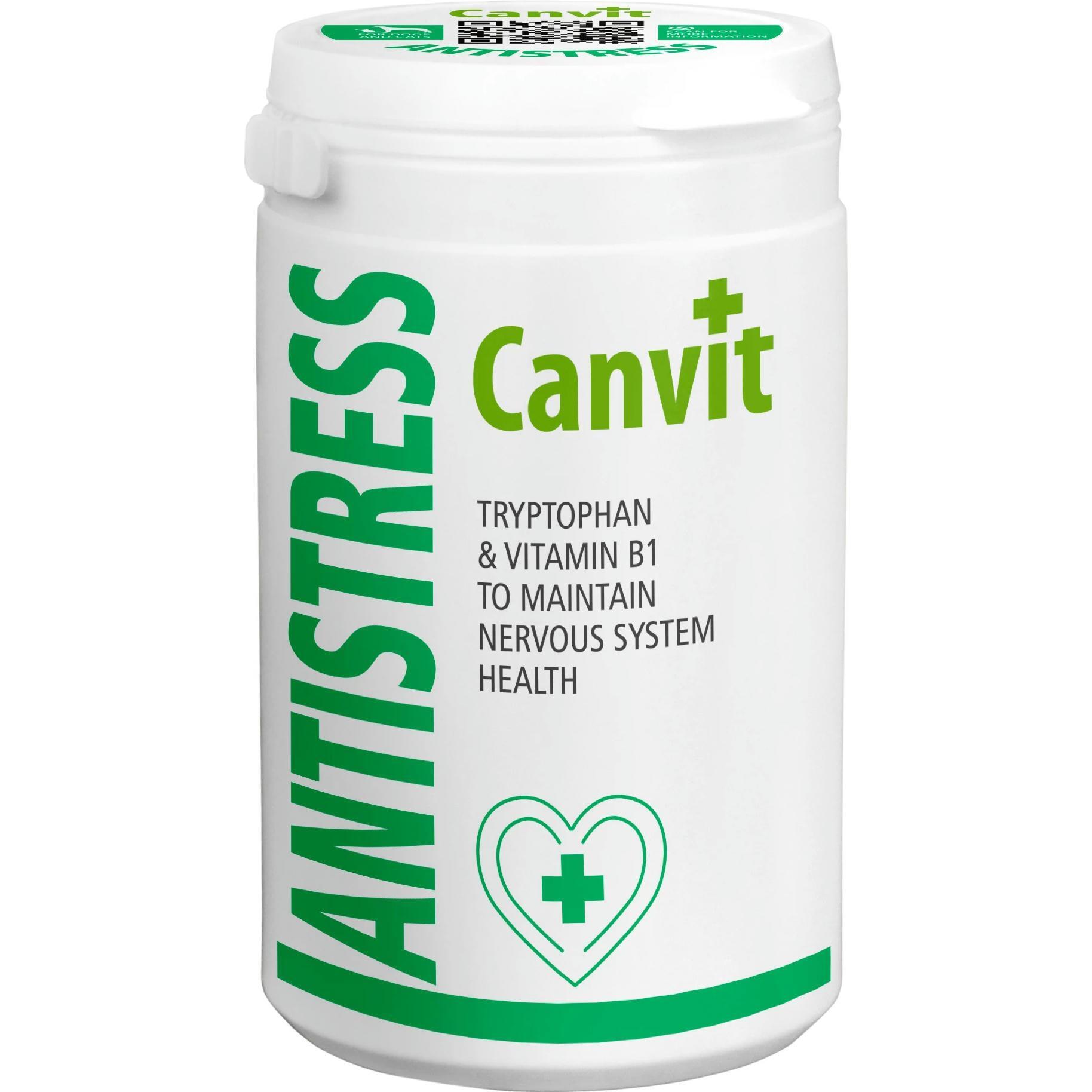 Кормовая добавка для собак и кошек Canvit Antistress с антистрессовым и успокаивающим эффектом 230g фото 1