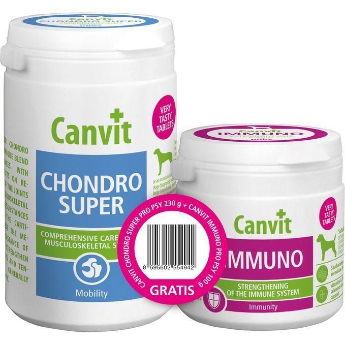 Кормовая добавка для собак Canvit Chondro Super для собак массой тела более 25 кг 230g+100g фото 1
