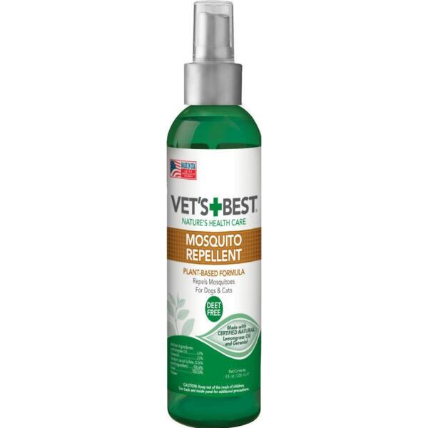 

Cпрей для собак и кошек Vet`s Best Mosquito Repellent от насекомых для животных в возрасте от 12 недель и старше 235мл