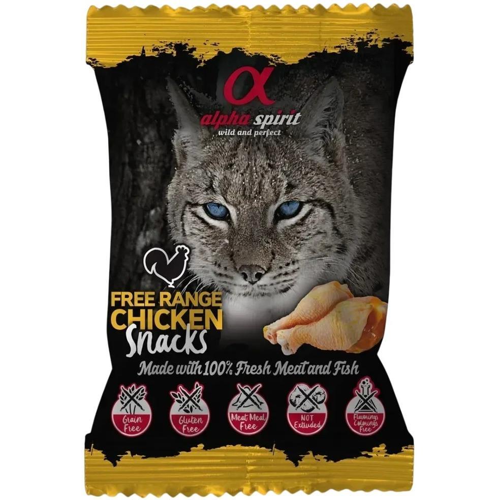 Ласощі для котів Alpha Spirit Cat Snacks Chicken кубики з курятини 50гфото1