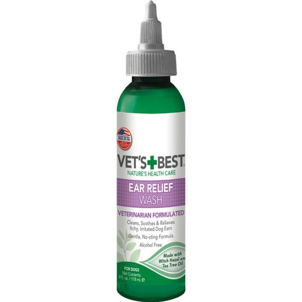 

Жидкое очищающее средство для собак Vet`s Best Ear Relief Wash для ушей 118мл