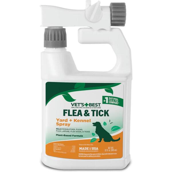 

Спрей для двора Vet`s Best Flea & Tick Home Yard + Kennel Spray от блох, клещей и москитов во дворе 945мл