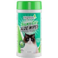 Влажные салфетки для кошек Espree Silky Cat Grooming Wipes 50шт