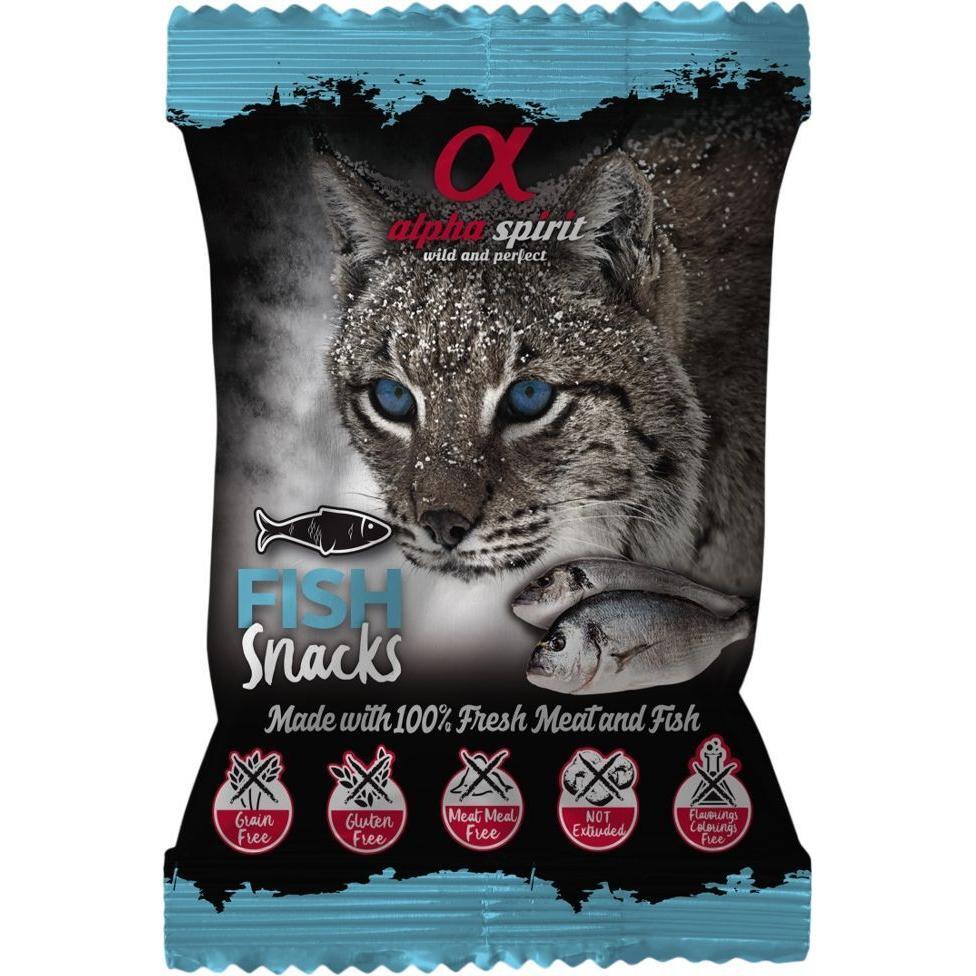 Ласощі для котів Alpha Spirit Cat Snacks Fish кубики з риби 50гфото1