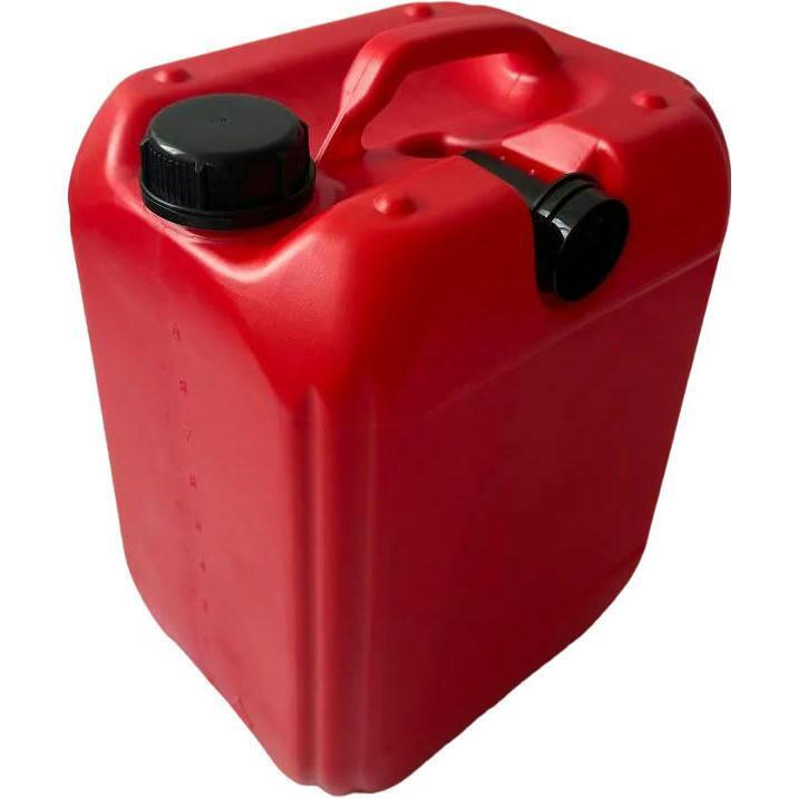 Канистра для топлива Poputchik пластиковая 10л красная с крышкой (4820238360181) фото 1