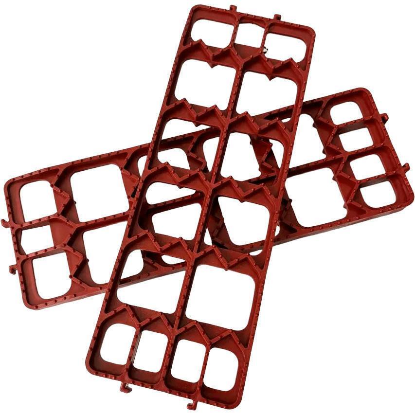 Трап противобуксовочный Poputchik 50*17*25см красный 2шт (22-021-IS) фото