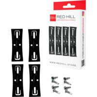 Рамки номерного знаку RedHill невидимки чорні 4шт (24-053-IS)