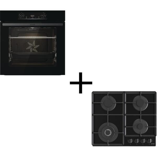 Комплект Духовка Gorenje BO6735E05B + Варочная поверхность Gorenje GTW641EB