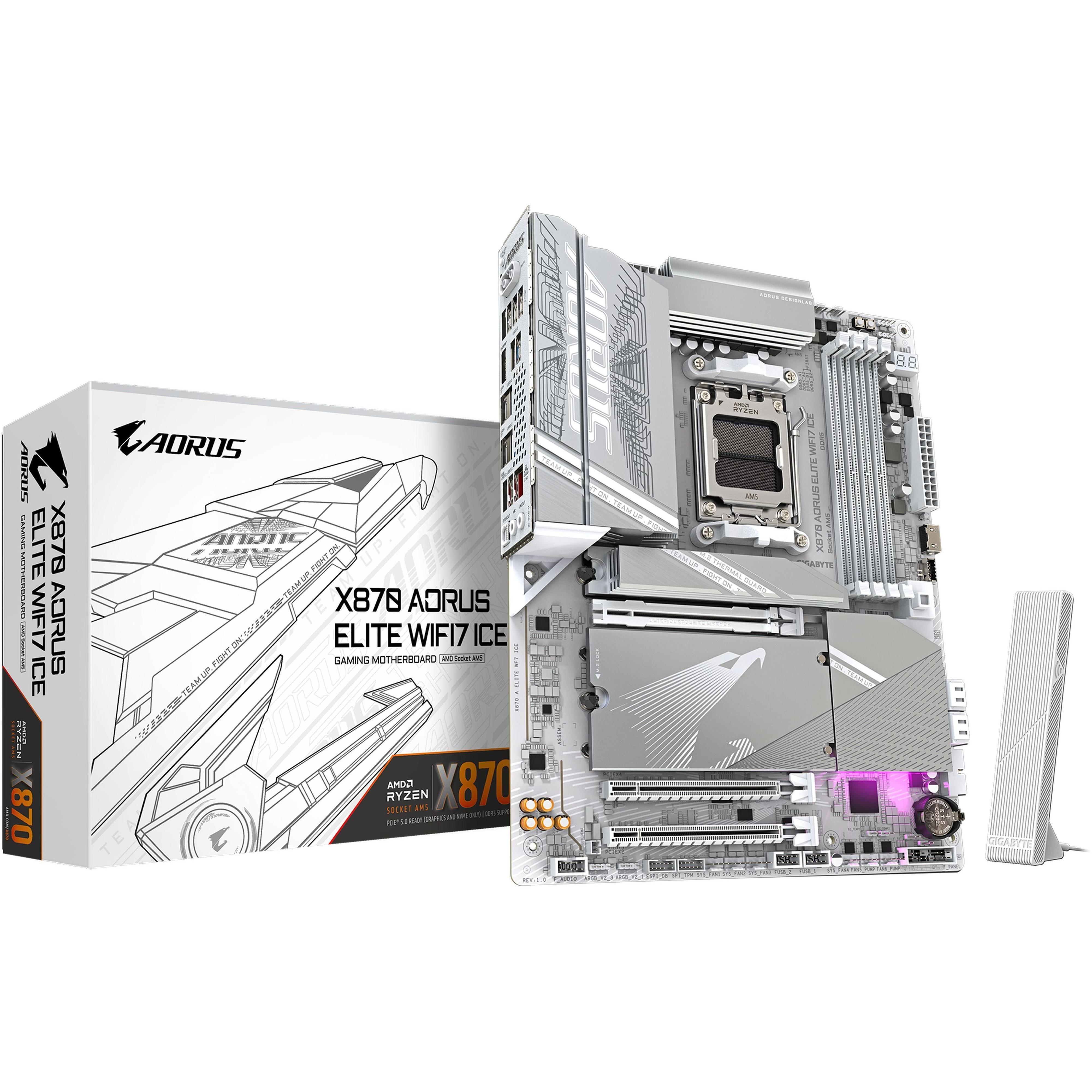 Материнская плата GIGABYTE X870 (X870_A_ELITE_WF7_ICE) фото 1
