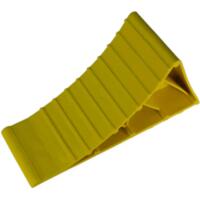 Ботинок противооткатный Poputchik пластик желтый 220х80х115 1шт (16-040)