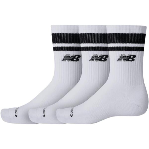 

Носки New Balance Everyday Stripe Midcalf LAS51243WK 3 пары S белые