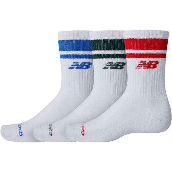 

Носки New Balance Everyday Stripe Midcalf LAS51243WT 3 пари M белые