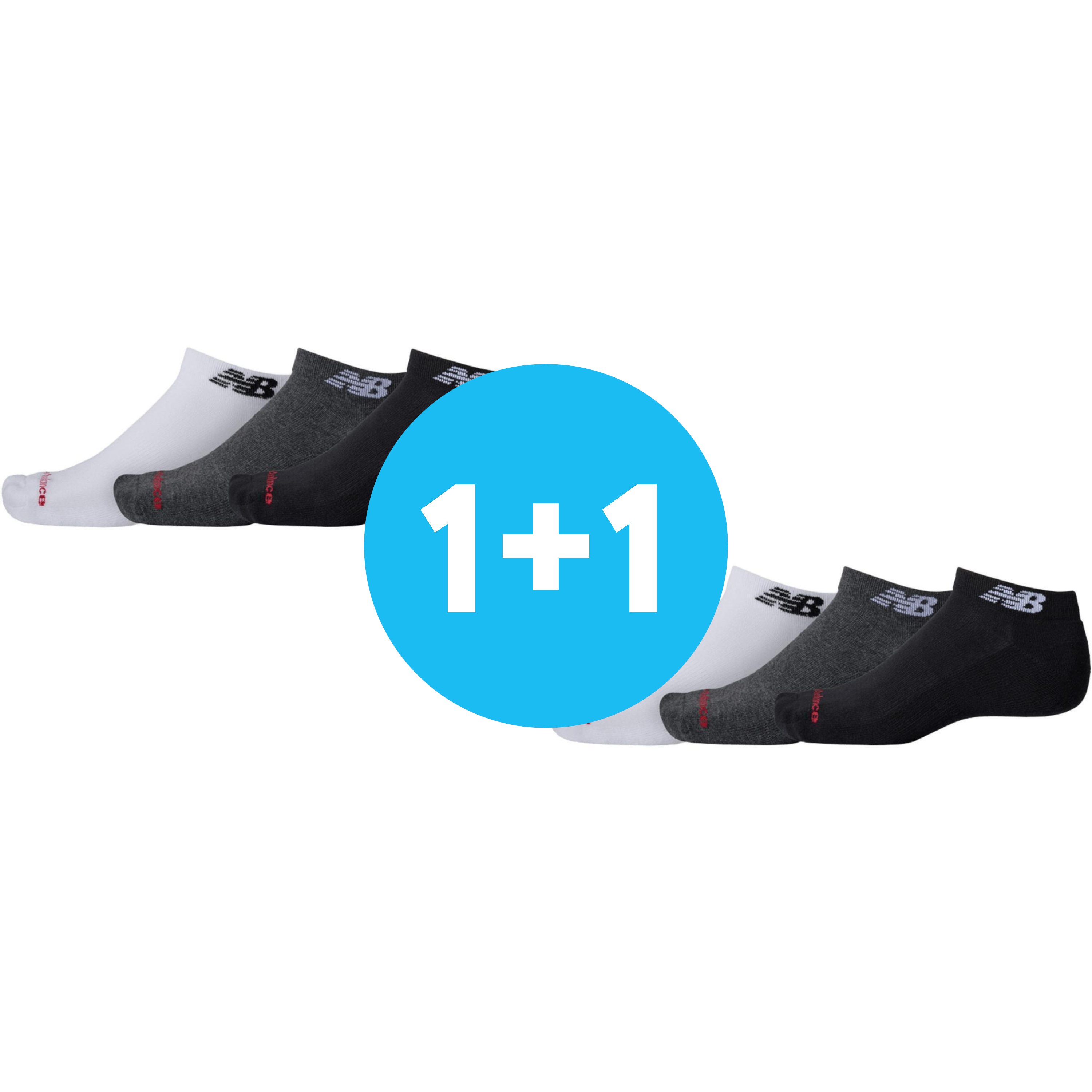 Носки New Balance Everyday Low Cut 3P LAS51333WM S мультиколор фото 1