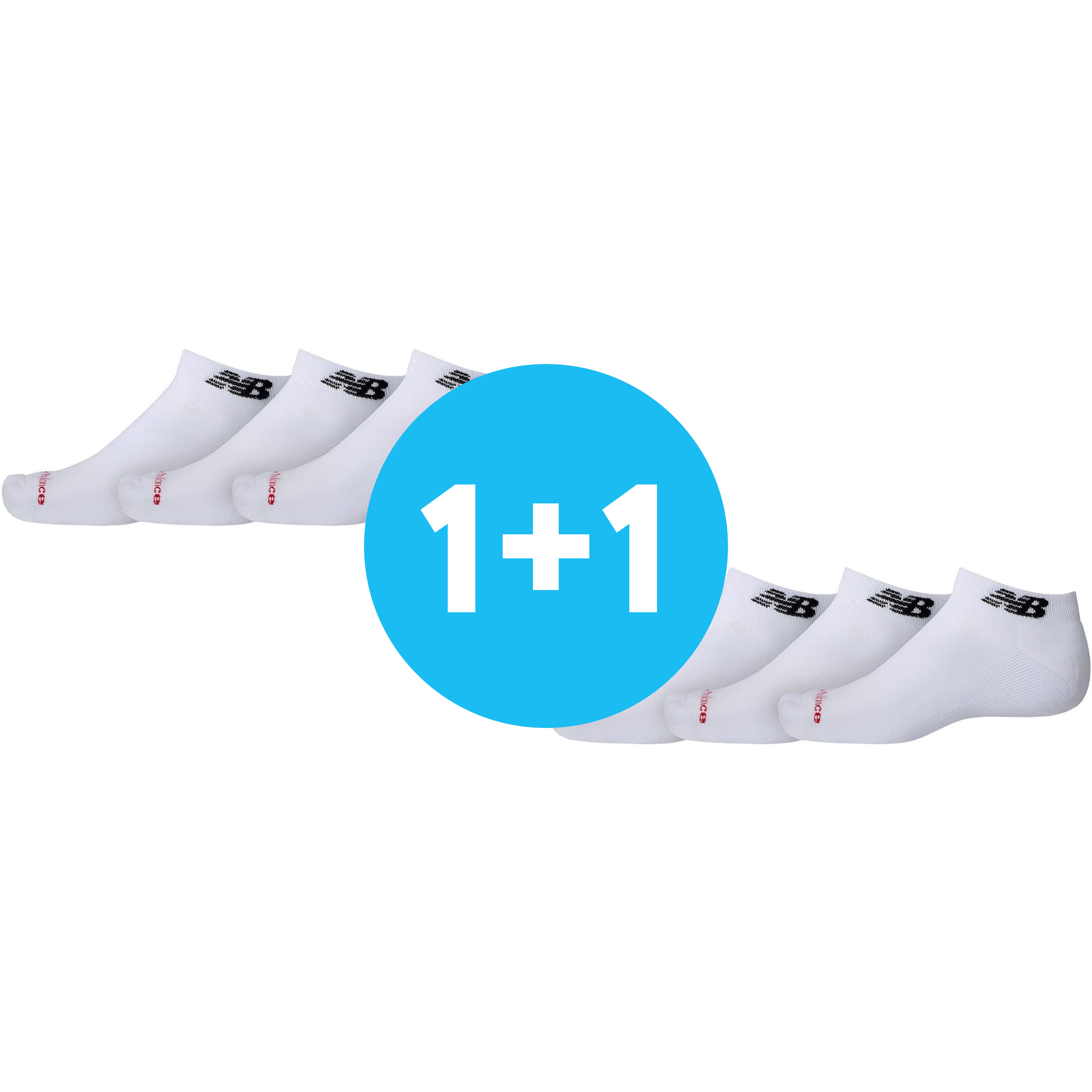 Носки New Balance Everyday Low Cut 3P LAS51333WT S белые фото 1
