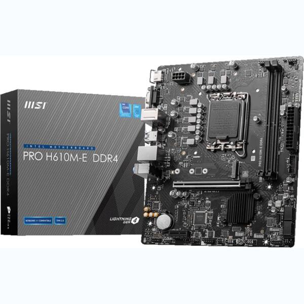 

Материнcкая плата MSI PRO H610M-E DDR4 (911-7D48-066)